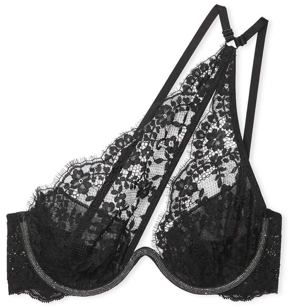 Victoria's Secret Dream Angles Twinkle lace one-shoulder Monowire Bra - Picture 2 of 11